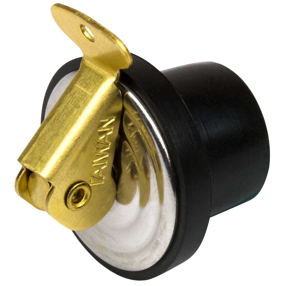 Sea-Dog Brass Baitwell Plug 3/4 inch leak-proof nitrile rubber and brass lever plug