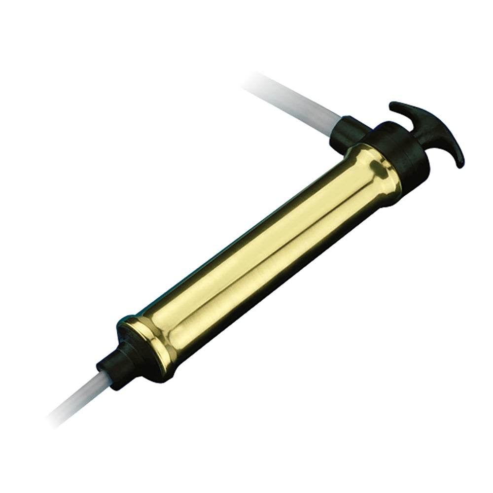 Sea-Dog Manual Oil Change Pump brass hand pump with two drain tubes for inboard and I/O engines