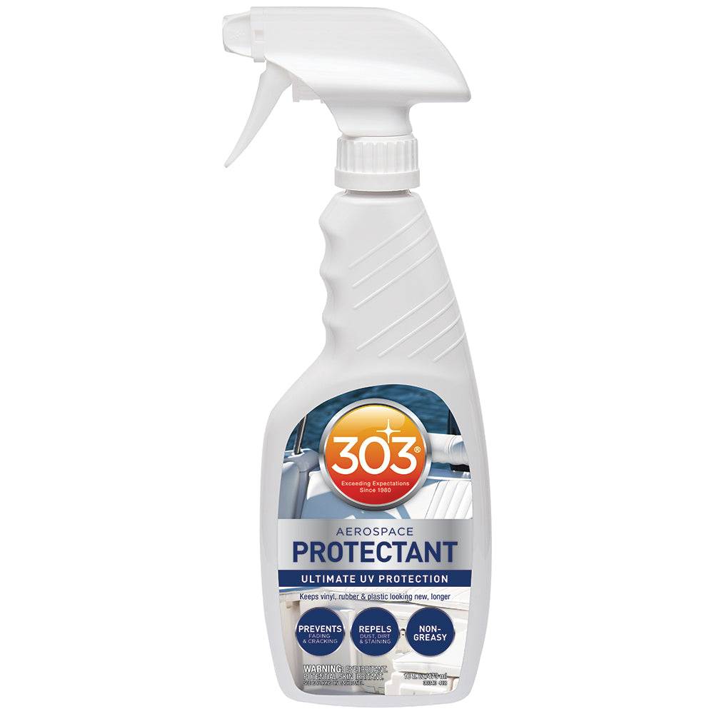 303 Marine Aerospace Protectant 16oz spray bottle for UV protection on vinyl, rubber, and plastics