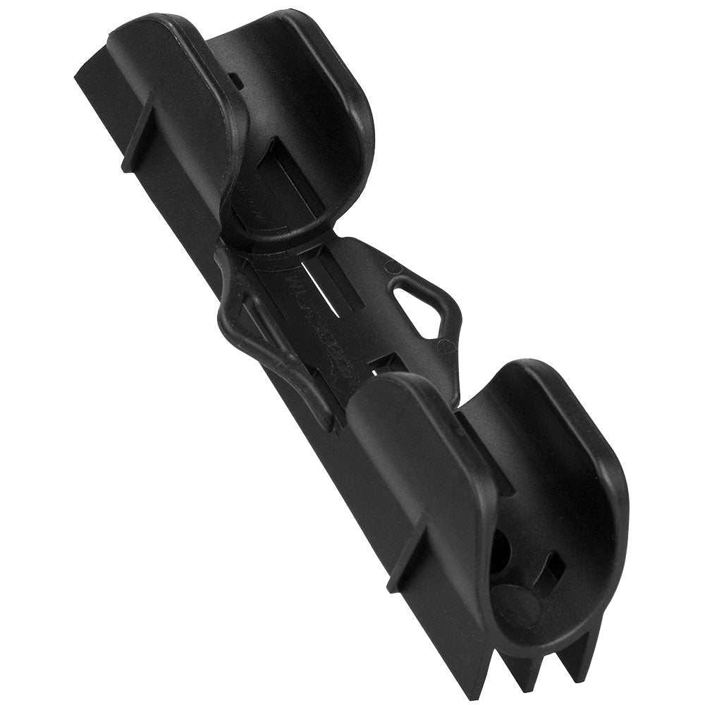 Black Sea-Dog nylon boat hook and paddle clip with UV stabilized construction and leash attachment points
