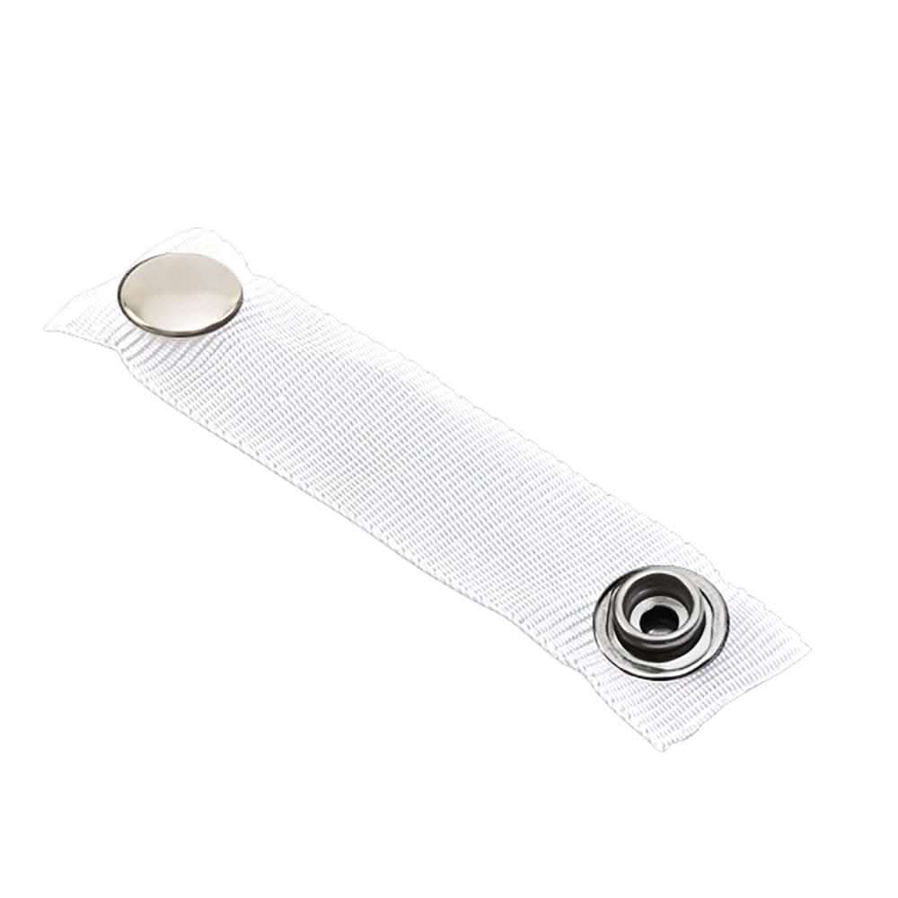 Sea-Dog Add-A-Snap white 2.5 inch nylon strap with nickel plated brass snaps for boat covers