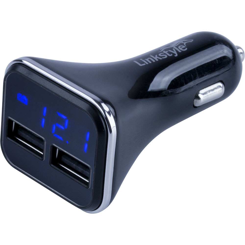 Sea-Dog Dual USB Power Plug with voltage and amp meter for charging devices in 12V sockets