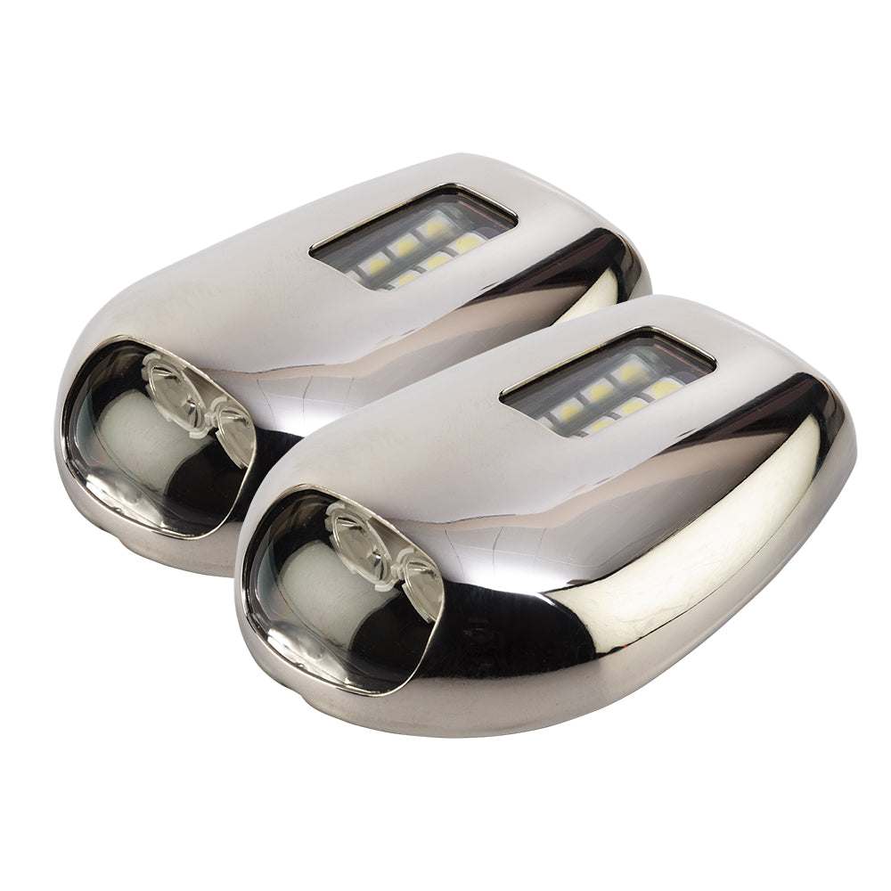 Sea-Dog Stainless Steel LED docking lights with CREE LEDs and corrosion-resistant 304 stainless steel housing