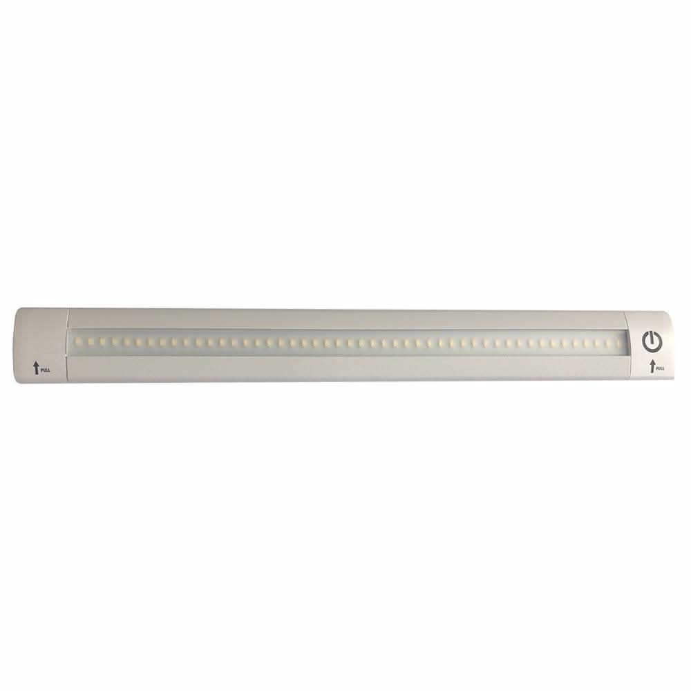 Lunasea 12-inch adjustable linear LED light bar with built-in touch dimmer switch in cool white