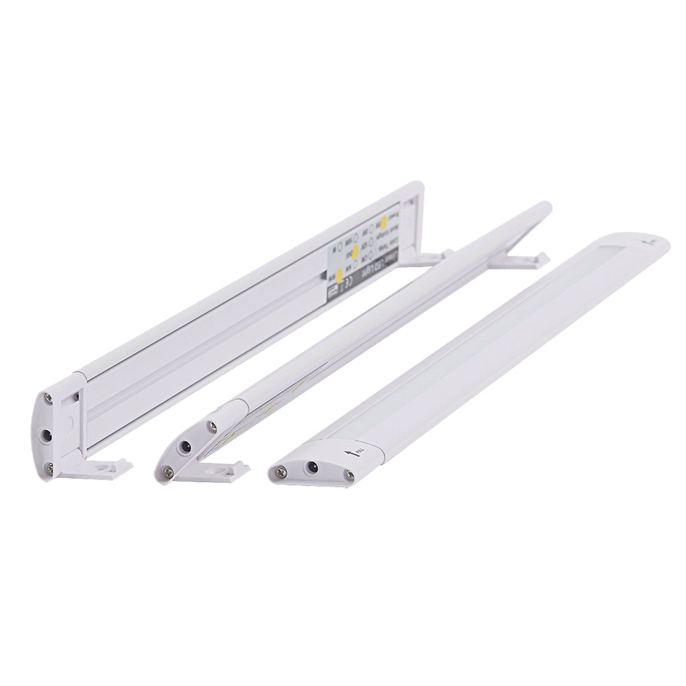 Lunasea 12" Adjustable Linear LED Light w/Built-In Touch Dimmer Switch - Cool White - LLB-32KC-01-00