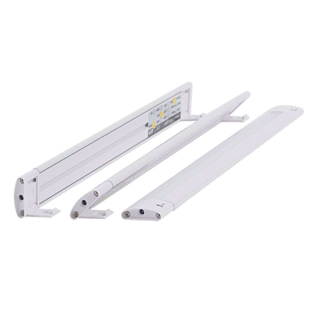 Lunasea 12 inch adjustable linear LED light with built-in touch dimmer switch in cool white color