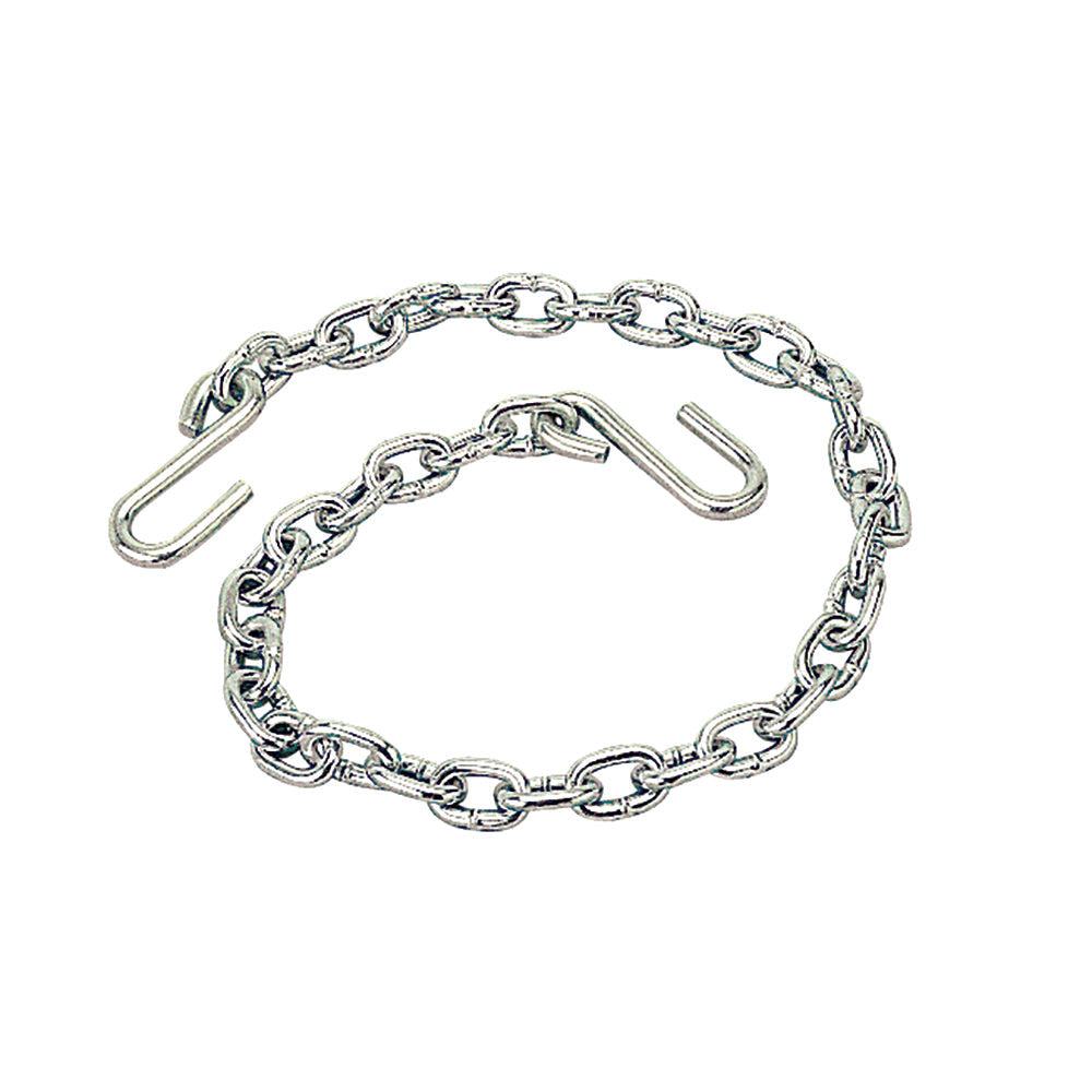 Sea-Dog zinc plated safety chain with S-hooks for trailer security