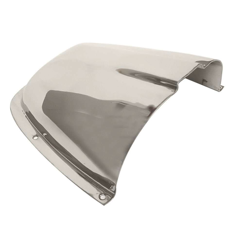 Sea-Dog small stainless steel clam shell vent with corrosion-resistant finish and pre-drilled mounting holes