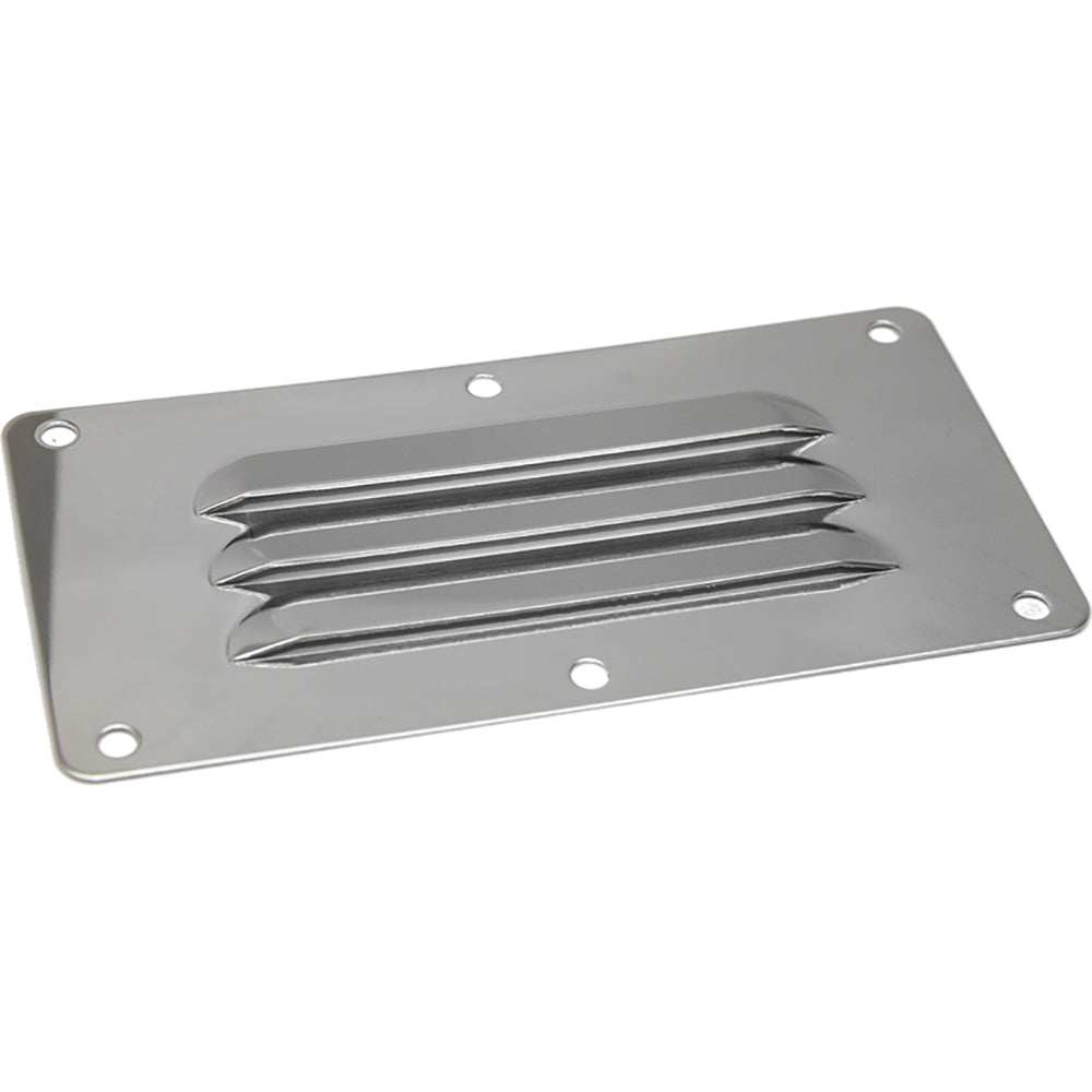 Sea-Dog stainless steel 5x4.625 inch louvered vent for air circulation and corrosion resistance
