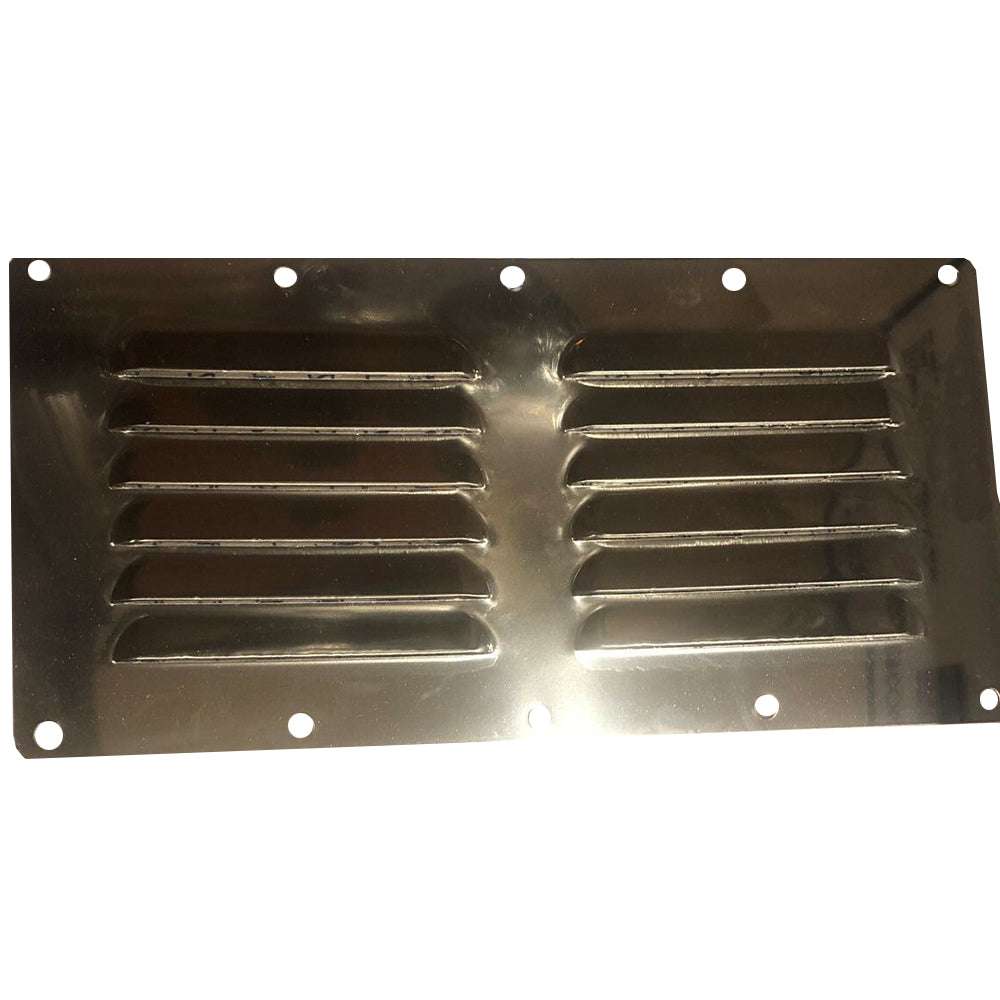 Sea-Dog stainless steel louvered vent 9-1/8 by 4-5/8 inch corrosion resistant air circulation grille