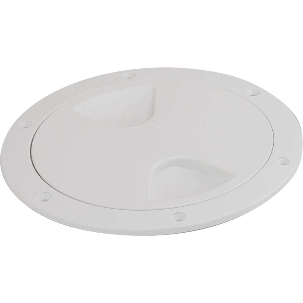 Sea-Dog Screw-Out Deck Plate white 5 inch polypropylene marine deck access hatch
