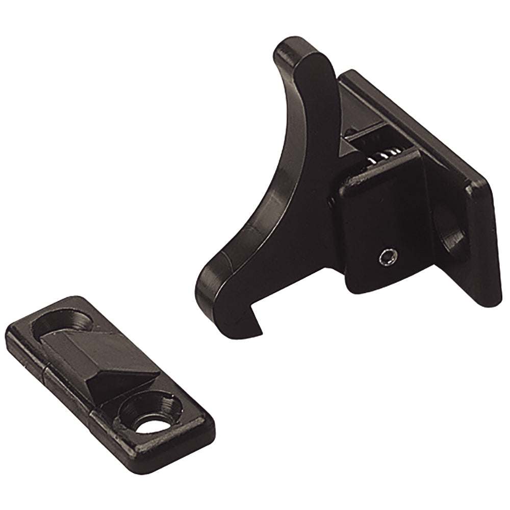 Sea-Dog Elbow Catch spring-loaded nylon cabinet door latch black surface mount