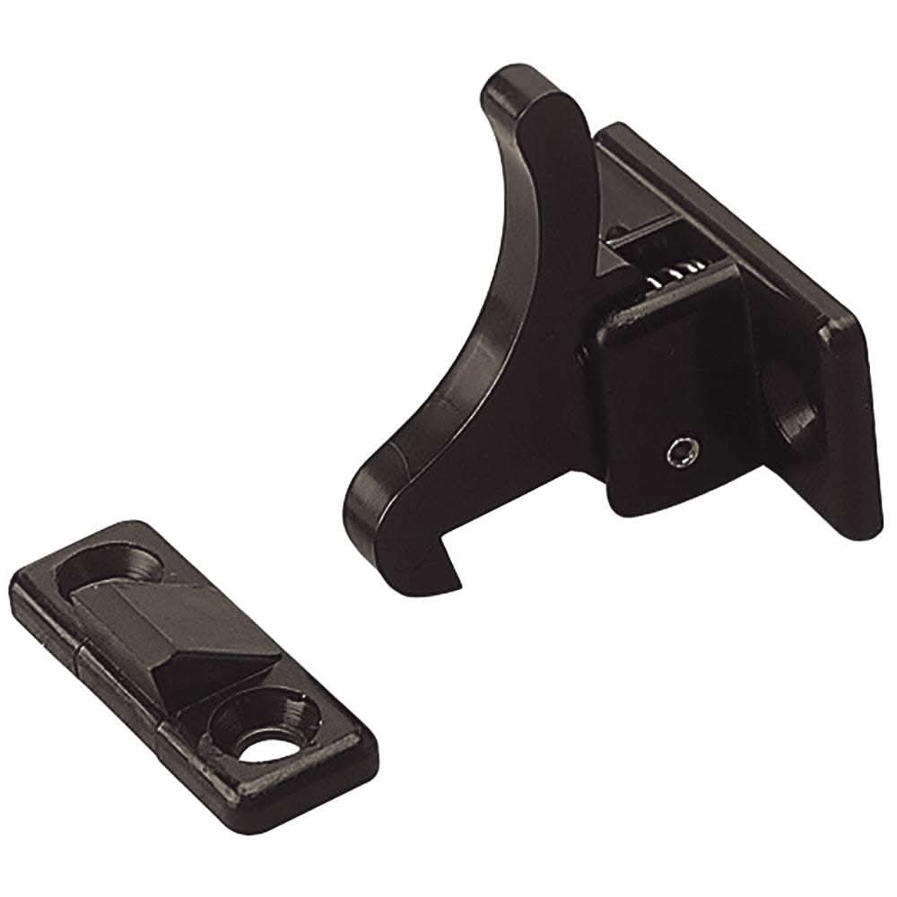 Sea-Dog Elbow Catch spring-loaded nylon cabinet door latch black surface mount
