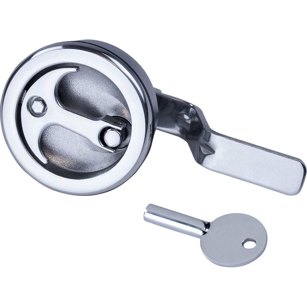 Sea-Dog T-Handle Locking Compression Latch 221982L-1 with stainless key and corrosion-resistant 316 stainless steel construction