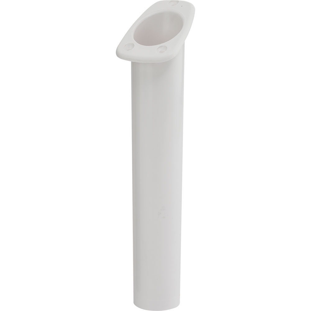 Sea-Dog Narrow Gunnel Flush Mount Rod Holder - White - 325061-1