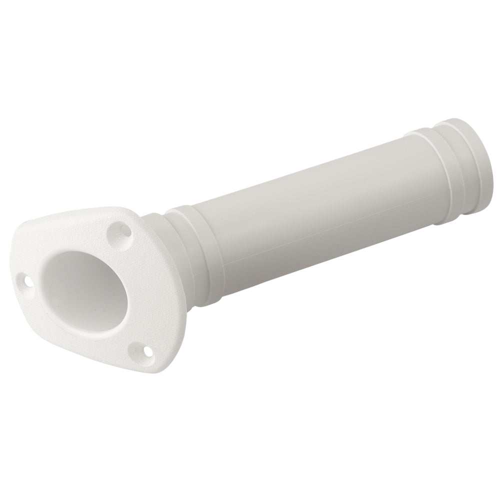 Sea-Dog Flush Mount white rod holder with 30-degree angle and ABS construction
