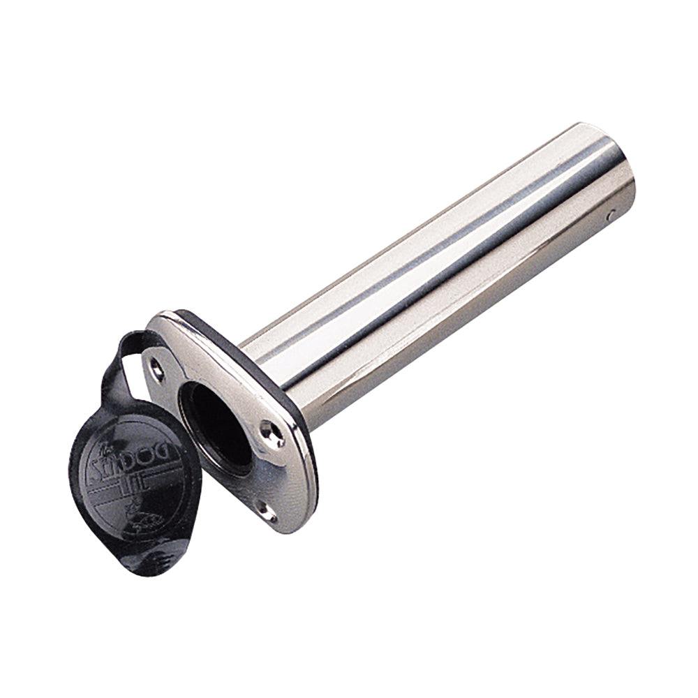 Sea-Dog Stainless Steel 90° flush mount rod holder with plastic cap and gasket