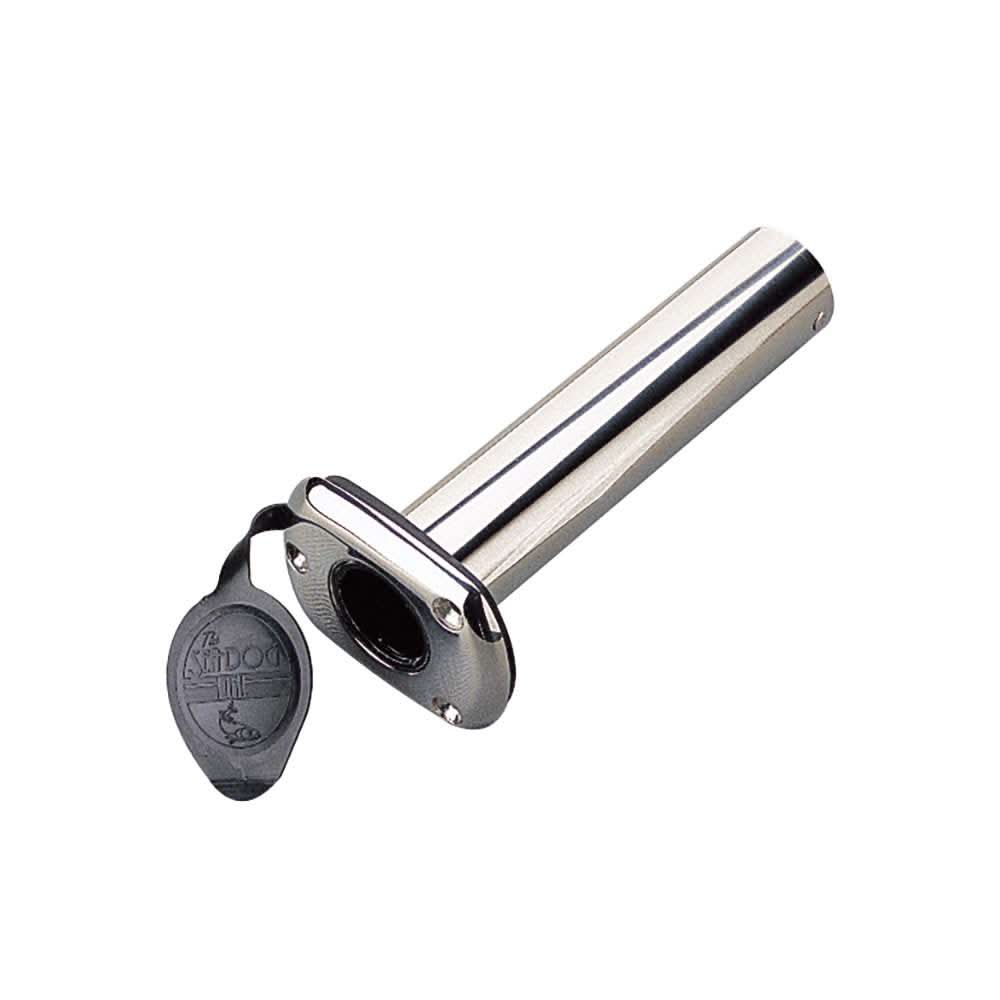 Sea-Dog Stainless Steel Flush Mount Rod Holder 90° with cap and plastic liner