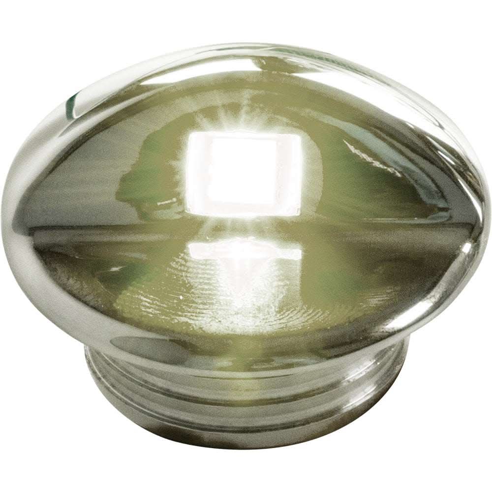 Sea-Dog LED Alcor Courtesy Light white stainless steel recessed LED light 1.5 inch diameter