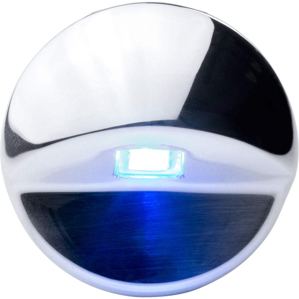Sea-Dog LED Alcor Courtesy Light blue stainless steel recessed marine light