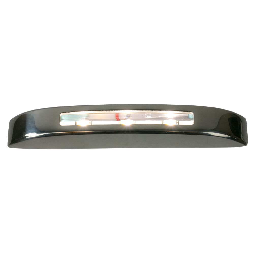 Sea-Dog Deluxe LED white courtesy light with stainless steel cover front-facing
