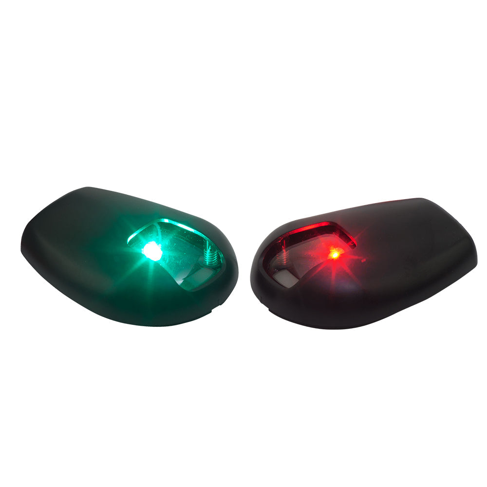 Sea-Dog Black Side Mount LED Navigation Lights red and green port starboard 1 NM visibility