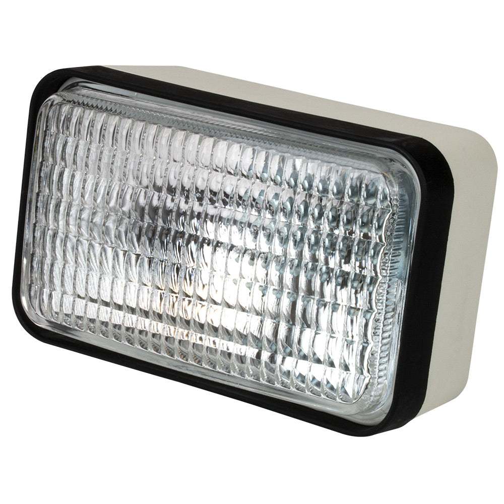 Sea-Dog 55W 12V halogen flood light with stainless steel bracket and glass lens