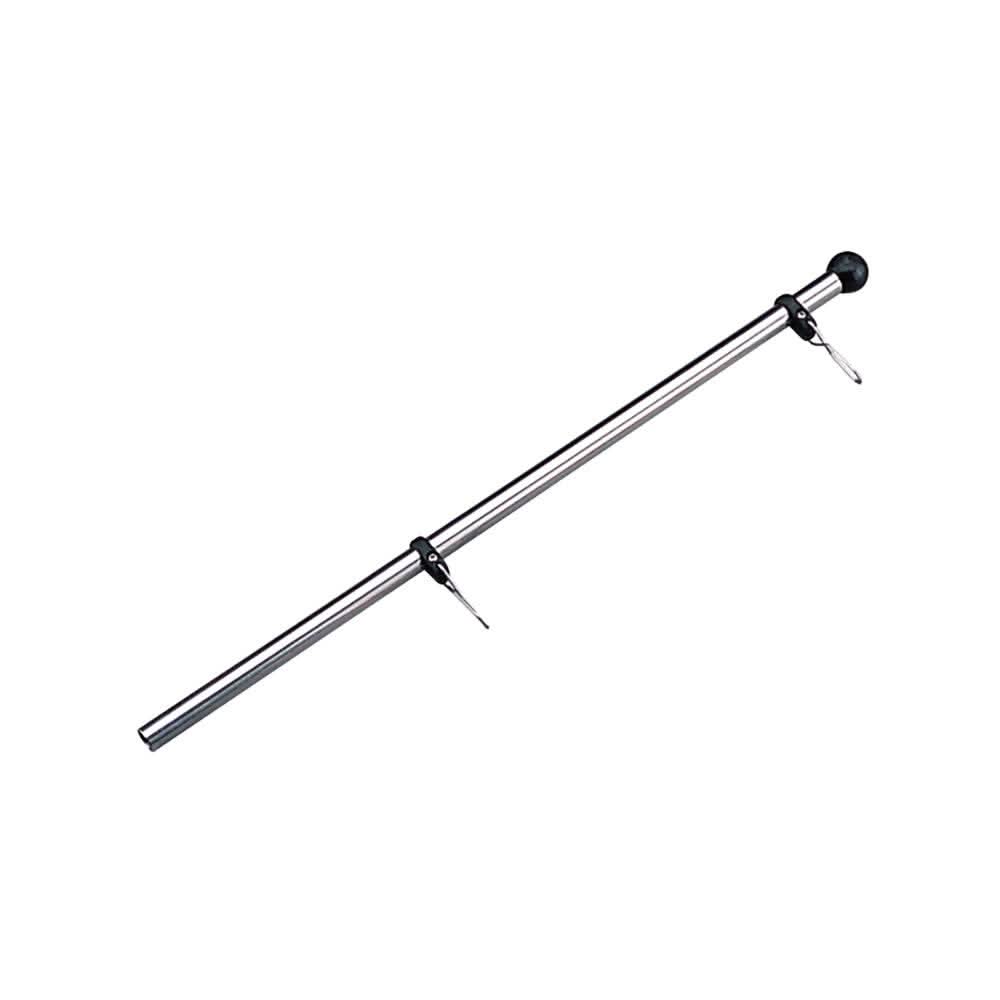 Sea-Dog Stainless Steel 17-inch adjustable replacement flag pole with quick release clips