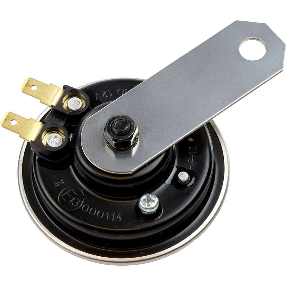 Sea-Dog Pontoon Boat mini compact horn with stainless steel bracket and powder-coated steel body