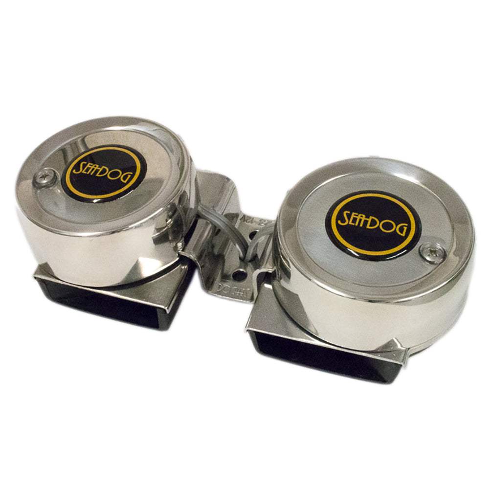 Sea-Dog Max Blast Twin Mini Compact Stainless Steel Marine Horn