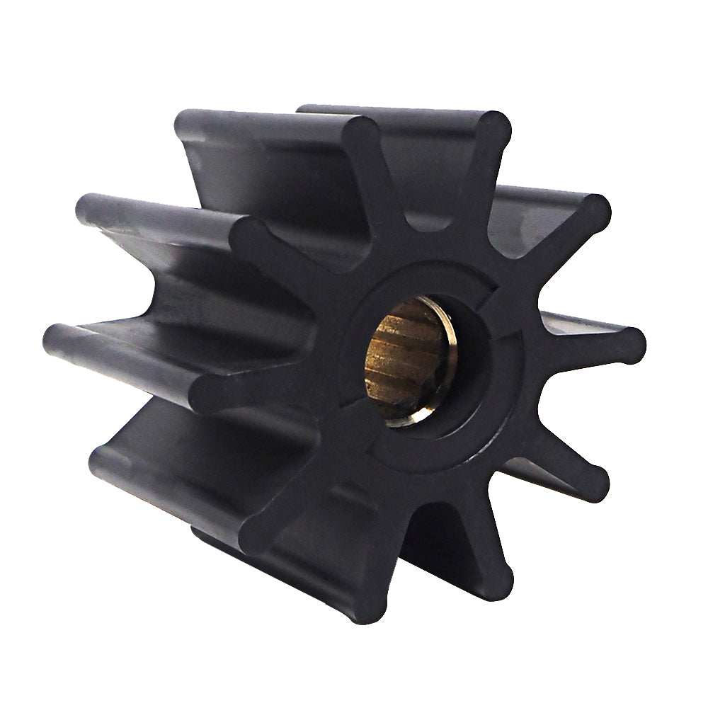 Albin Pump Premium Impeller 65x15.8x50mm 10 blade spline insert black copolymer neoprene