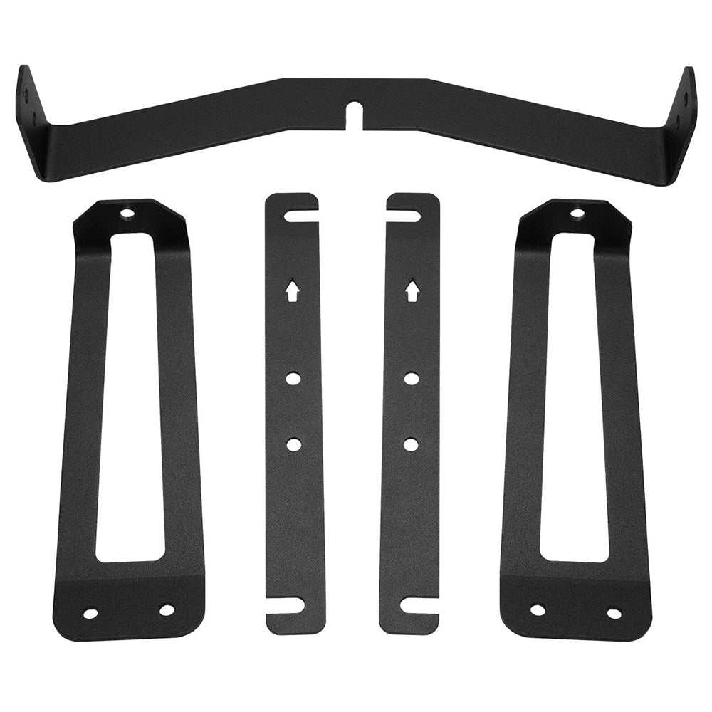 RIGID Industries black powder-coated steel grille mount kit for 2018+ Ford F-150 6-inch LED lightbars