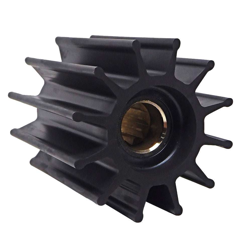 Albin Pump premium impeller kit 95x24x101.5mm 12 blade double flat insert black copolymer neoprene replacement part