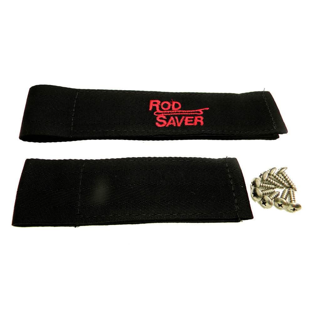 Rod Saver Original 8" and 6" rod holder straps with stainless steel mounting hardware set