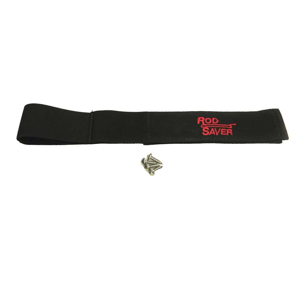 Rod Saver Pro Model Stretch 14-inch Single Strap with mounting screws for securing fishing rods