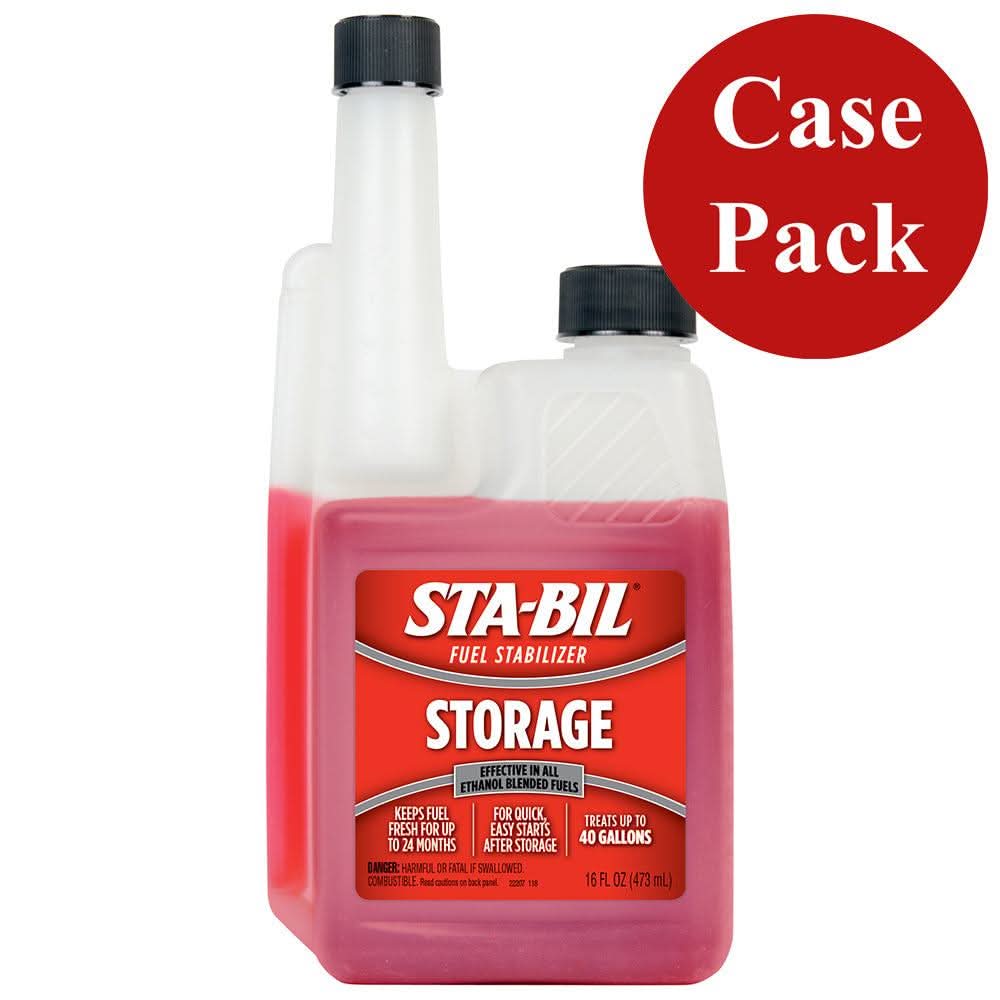 STA-BIL fuel stabilizer 16oz case pack for long-term fuel storage and engine protection