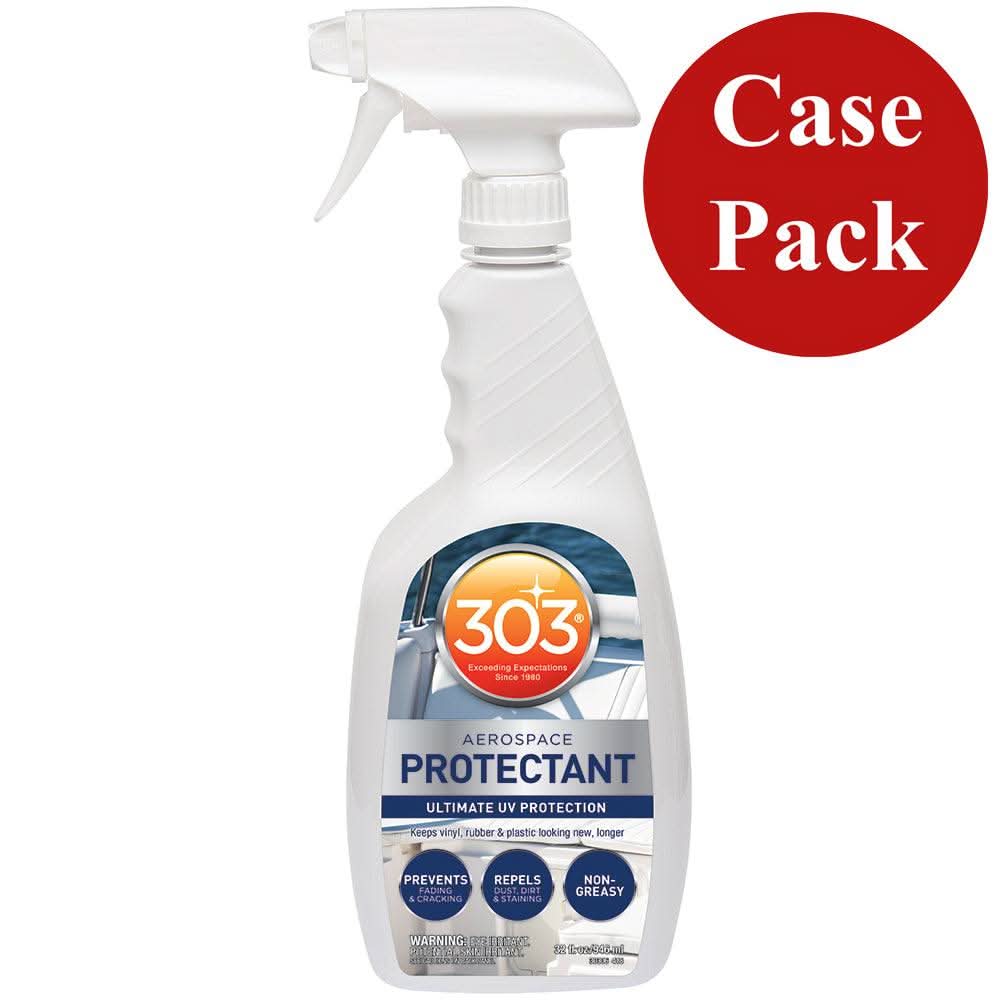 303 Marine Aerospace Protectant 32oz trigger spray bottle case pack with UV protection for boats and outdoor gear
