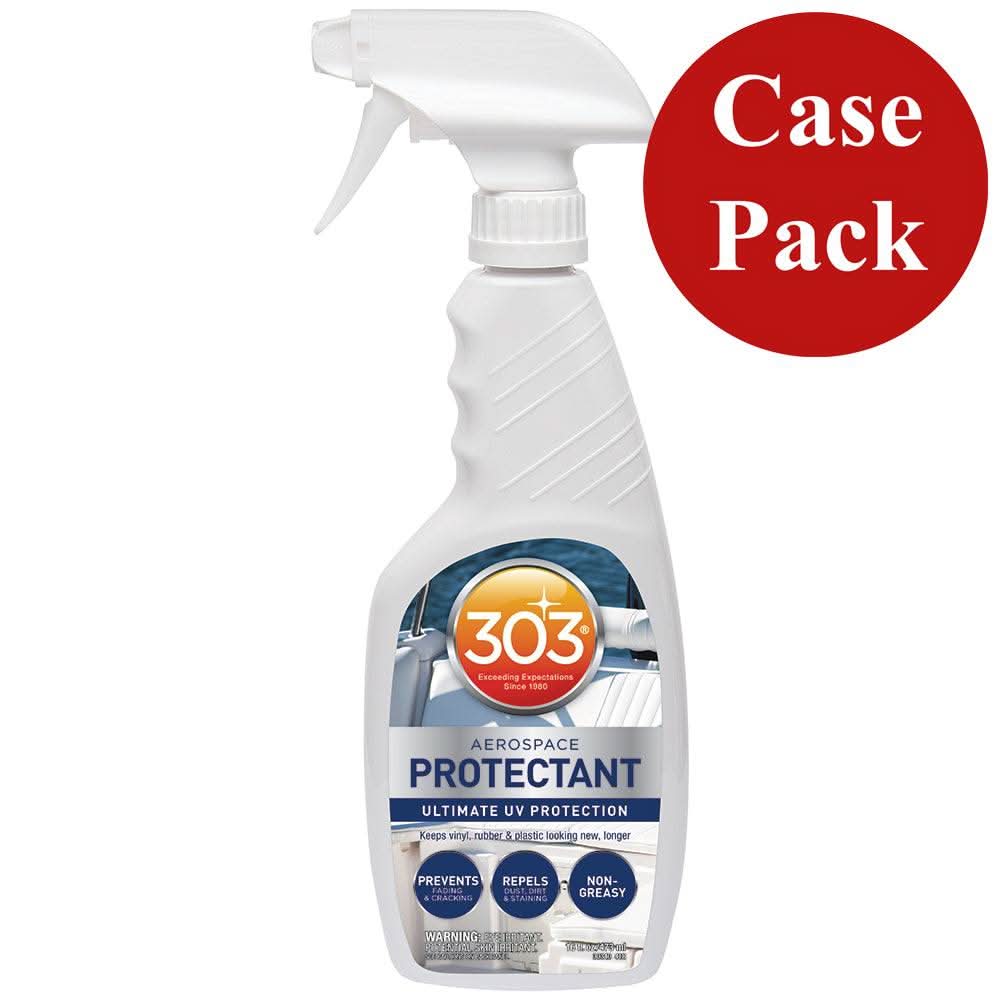 303 Marine Aerospace Protectant spray bottle for UV protection of boats and outdoor gear, 16oz case pack of 6