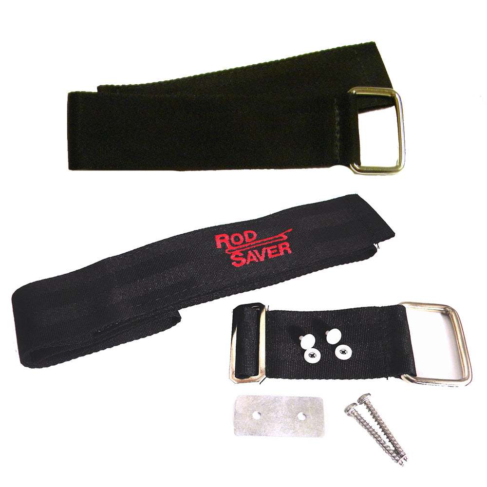 Rod Saver trolling motor saver set with adjustable straps for deep V boats