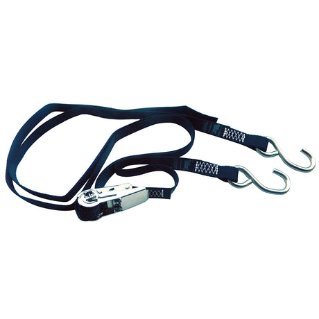 Rod Saver Stainless Steel Ratchet Gunwale Tie-Down - 1" x 16' - SSRGW16
