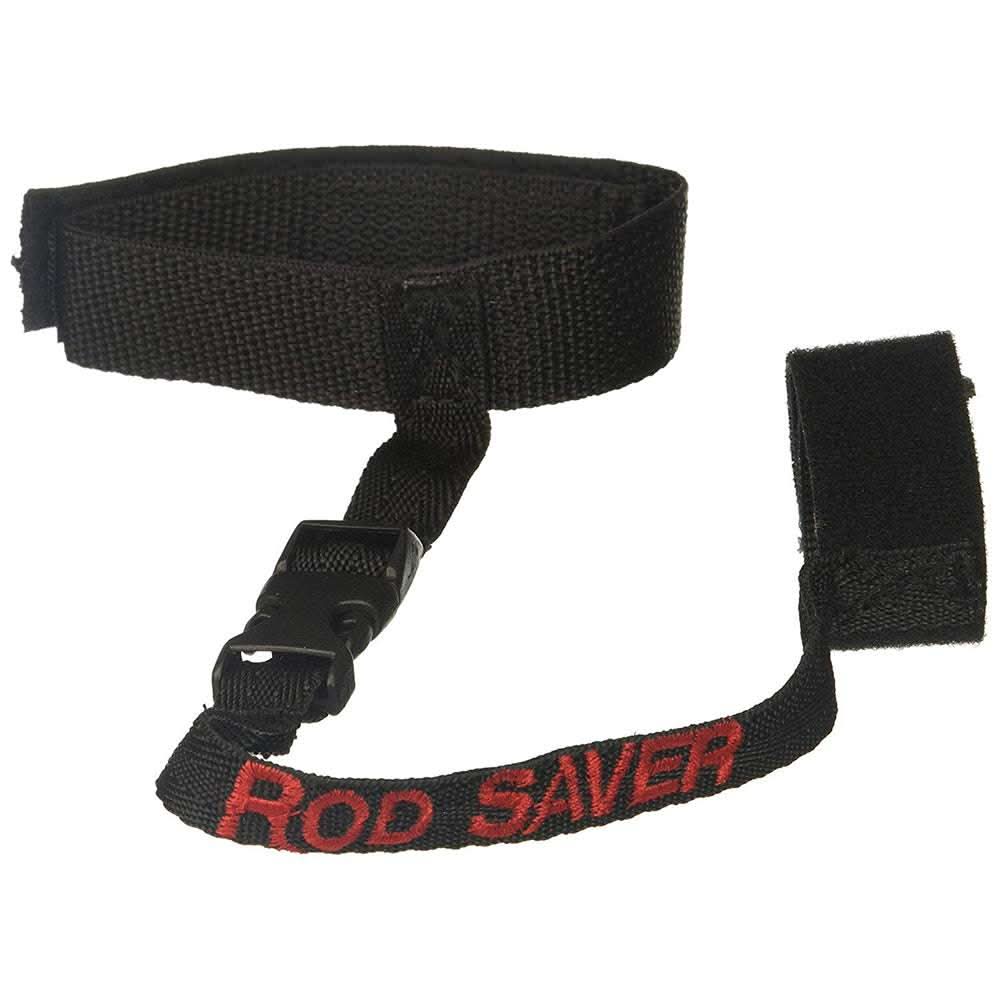 Rod Saver Pole Saver black strap with quick release buckle for fishing gear security