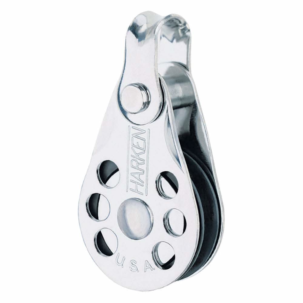 Harken 25mm wire block with shackle for fishing, lightweight and high-strength control line pulley