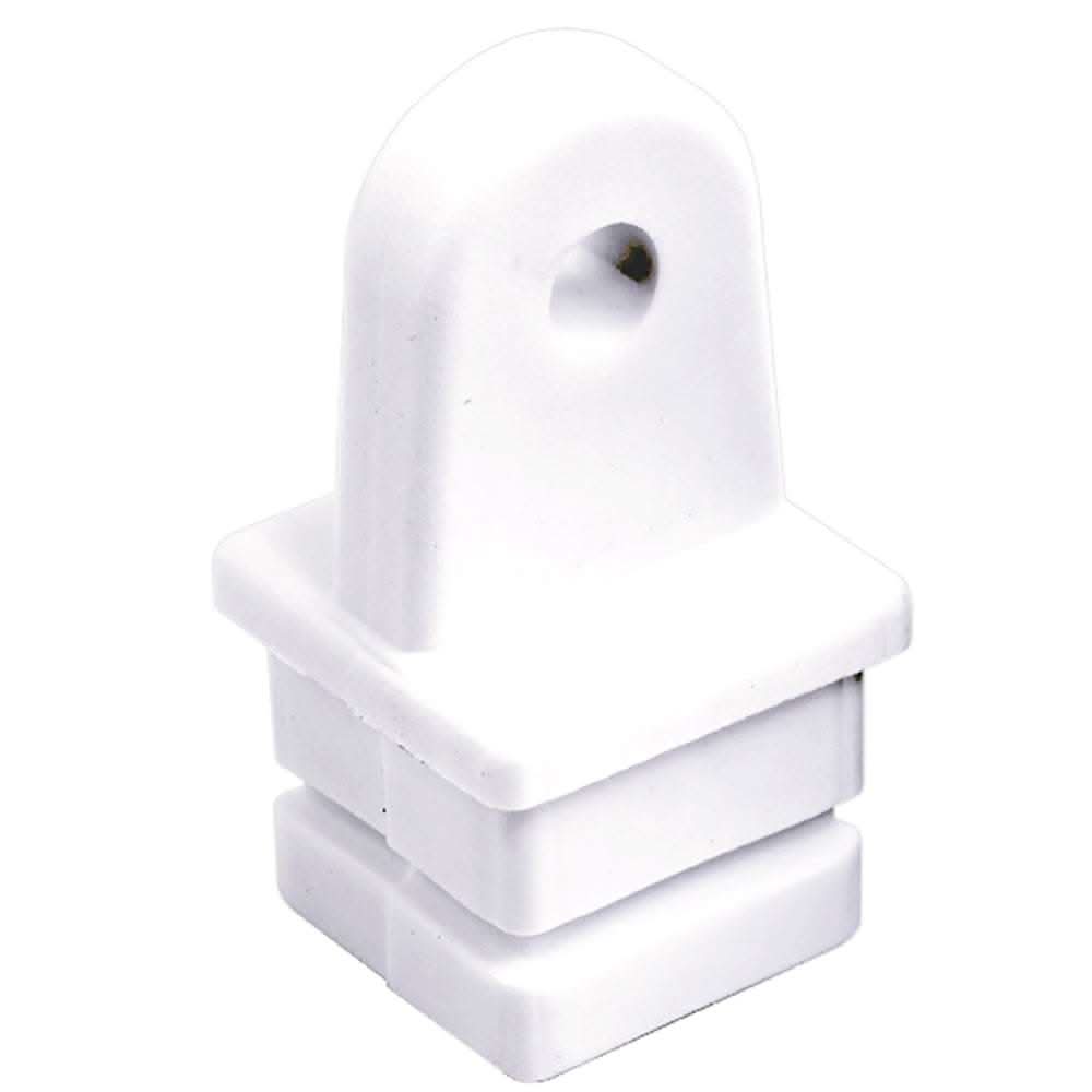 White Nylon Square Tube Top Insert for 1" tubing by Sea-Dog