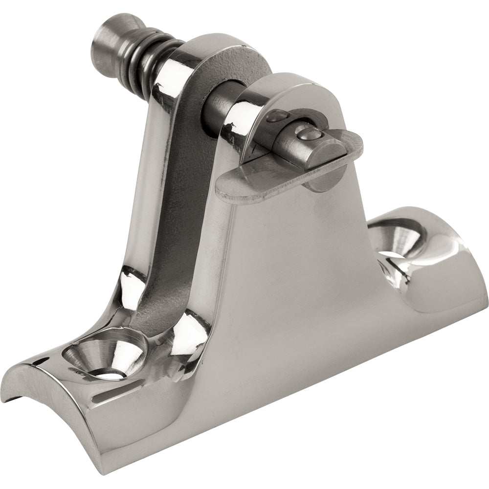 Sea-Dog Stainless Steel 90° concave base deck hinge with removable pin for Bimini tops