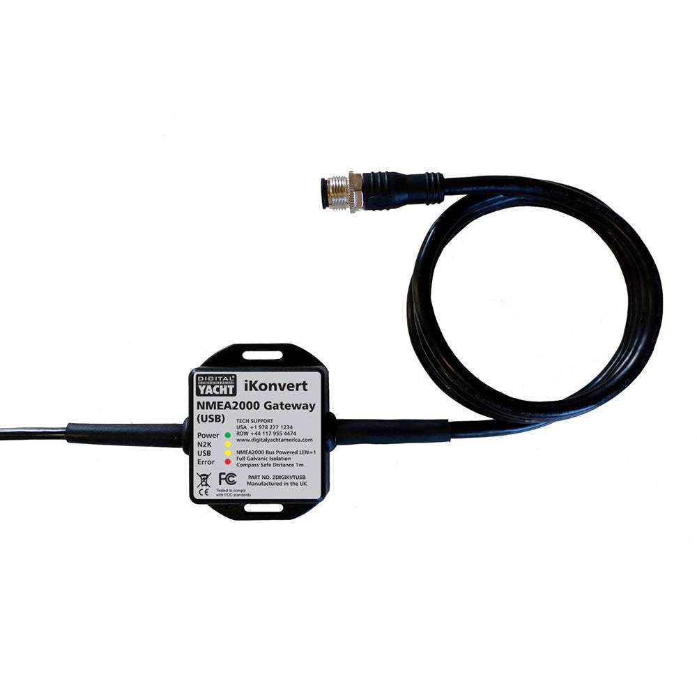 Digital Yacht iKonvert NMEA2000 GatewayConverter with USB interface and NMEA2000 micro cable