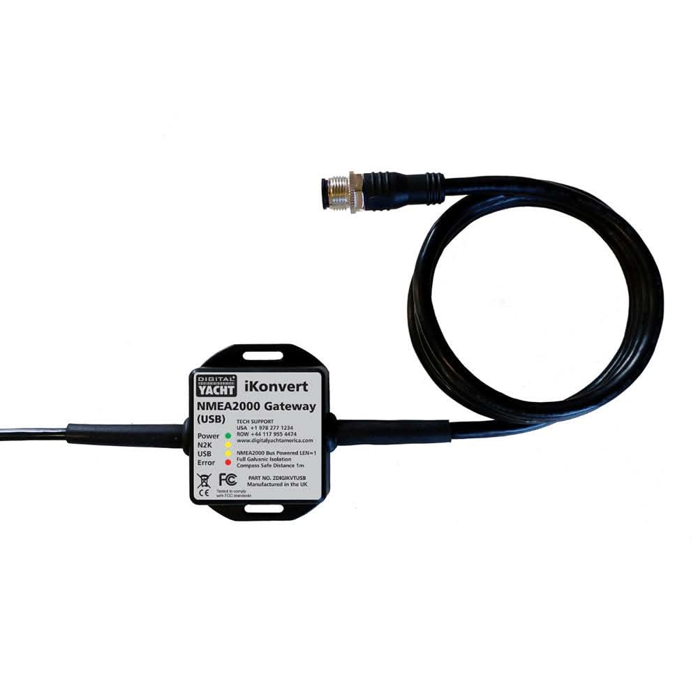 Digital Yacht iKonvert NMEA2000 GatewayConverter with USB interface and NMEA2000 micro cable