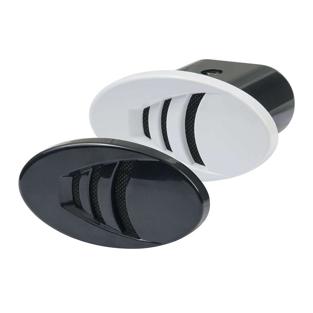 Marinco 12V Drop-In "H" Horn with black and white grills for marine use