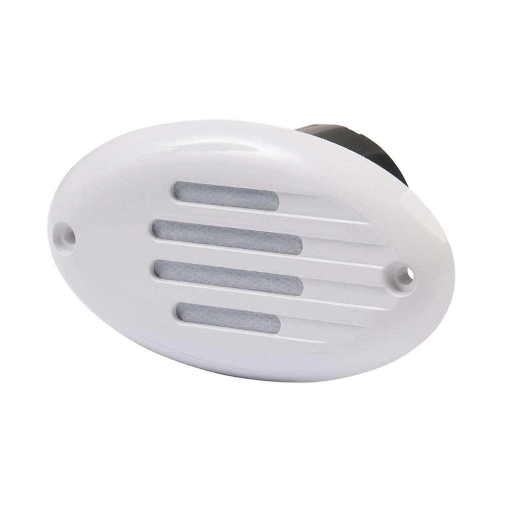 Marinco 12V electronic horn with white water-resistant grill for marine use