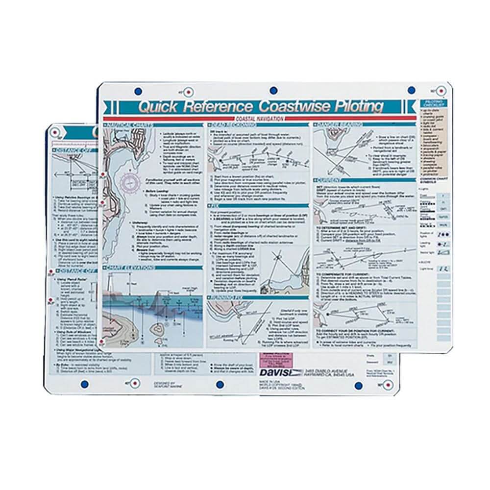 Davis Quick Reference Coastwise Piloting Card - 126