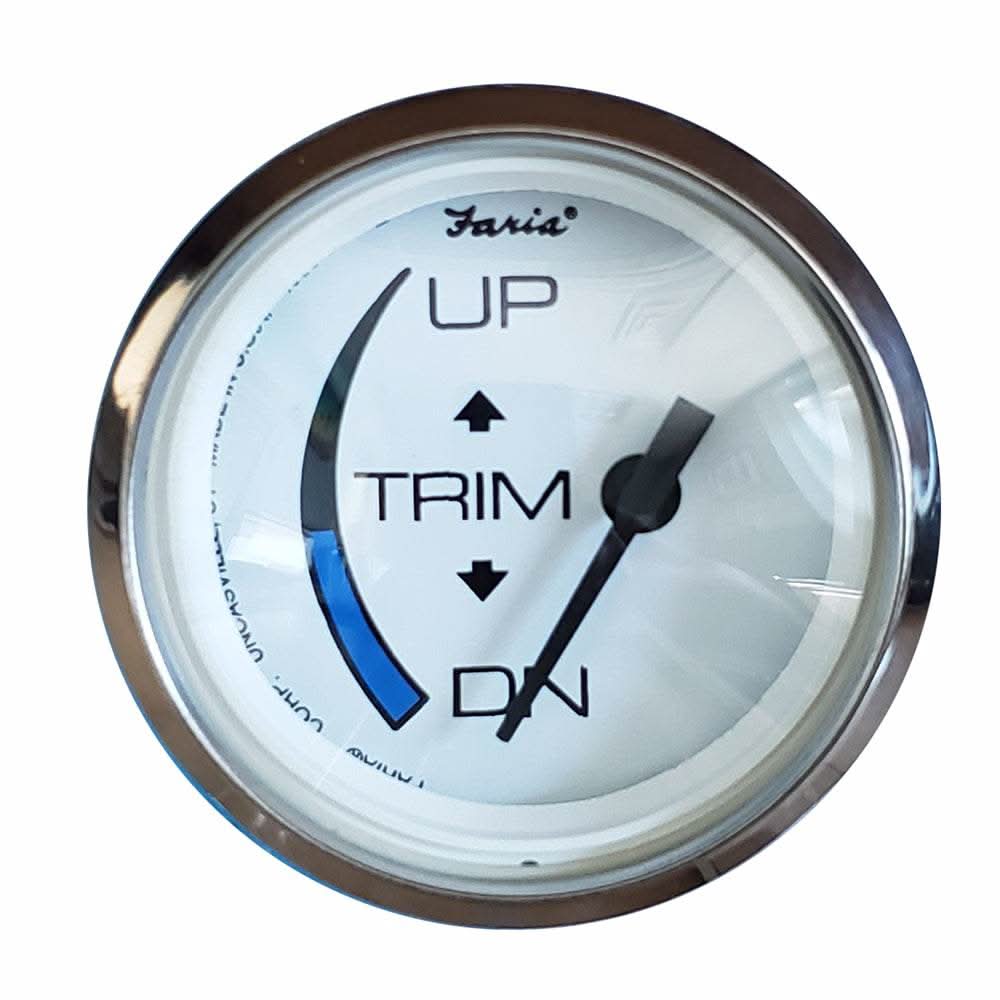 Faria 2 inch trim gauge for Honda engines with chrome bezel and clear display